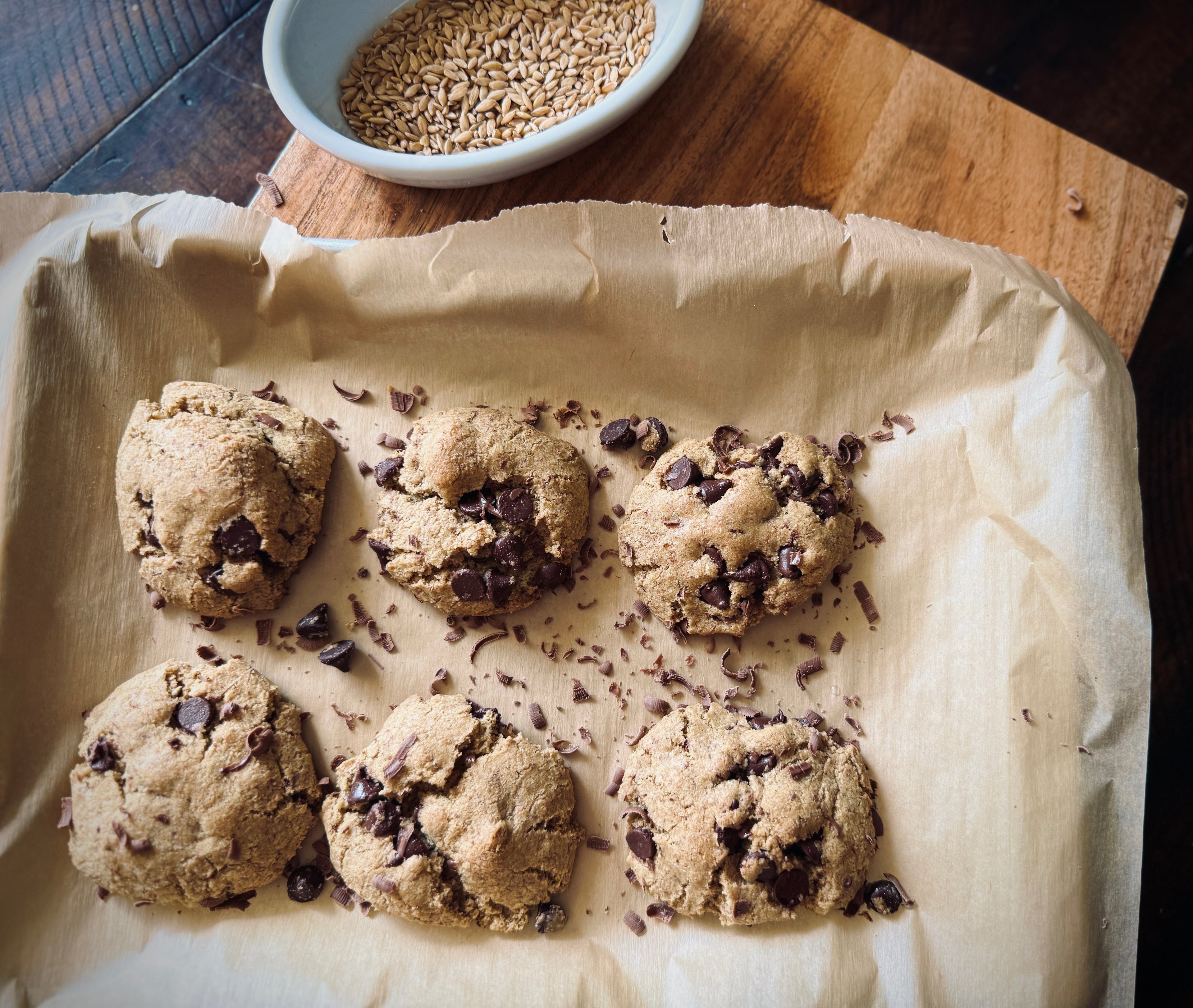 Einkorn Chocolate Chip Cookie Dough